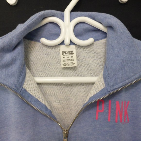 PINK by VICTORIA'S SECRET, half zip sweatshirt, xs - Picture 1 of 8